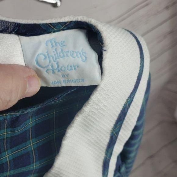 The Children’s Hour Jon Briggs Plaid Peasant Dress Size 5 Made in USA - Picture 7 of 8